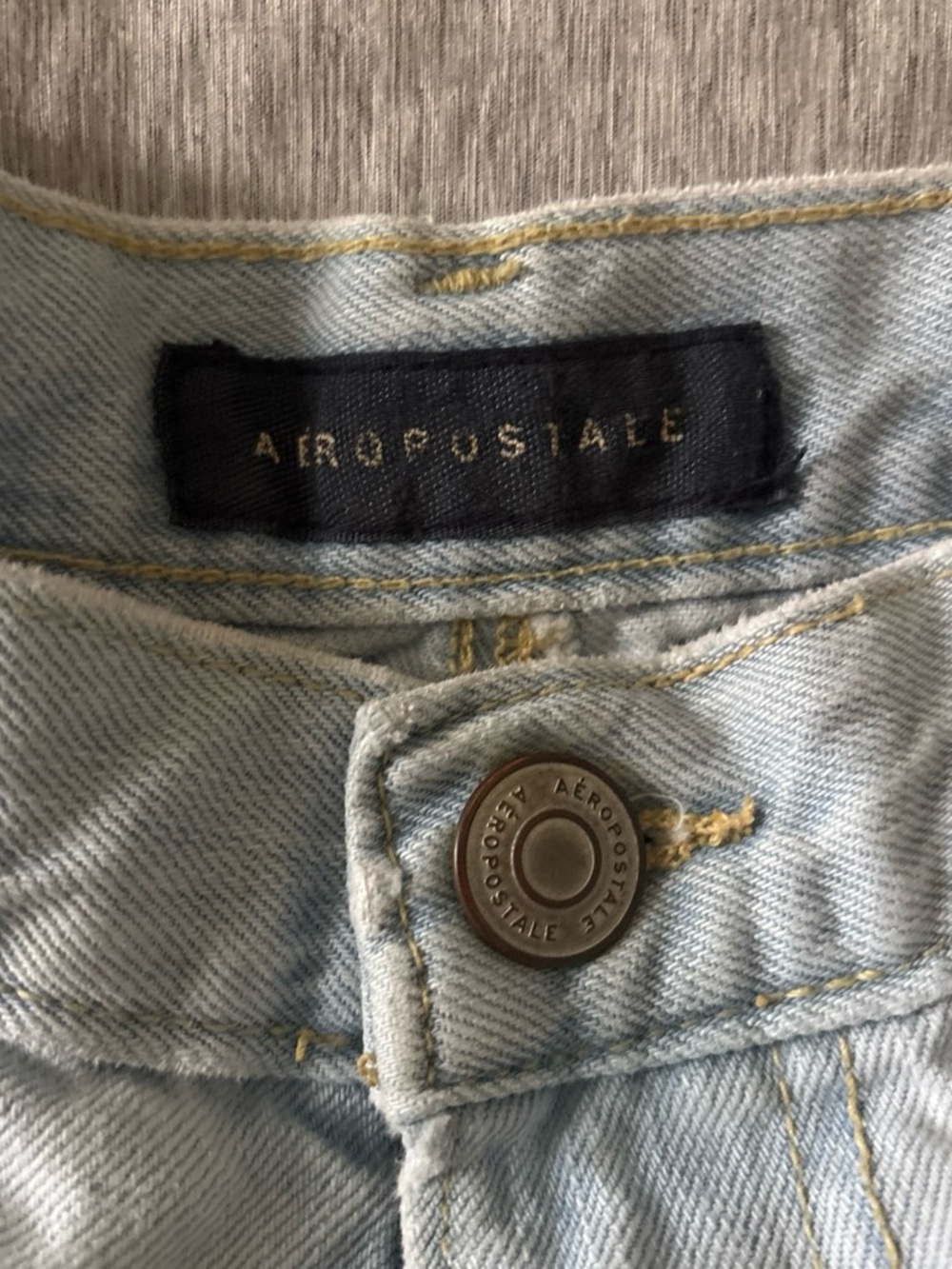 Aeropostale Light Blue Denim High Rise Jeans with Navy Label